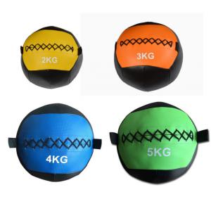 soft PVC medicine wall ball, soft medicine ball with handles, Fitness soft PU medicine ball