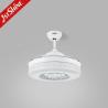 China Low Watt Elegant White Color Retractable Ceiling Fan Light with Crystal Lampshade wholesale