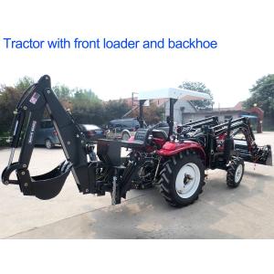 China 4WD Agriculture Farm Tractors 30hp Diesel Engine With Front Loader And Backhoe supplier