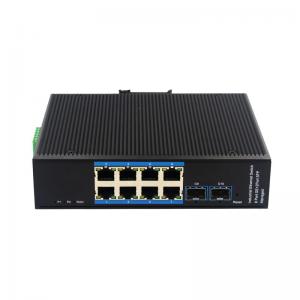 China Managed Industrial Poe Switch 8 Port 802.3ad LACP ERPS 8 POE Port 2 SFP Ports Switch supplier