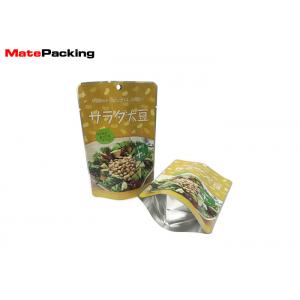 Heat Seal High Temperature Plastic Bags , Aluminum Foil Retort Resealable Food Pouches For Hot Food