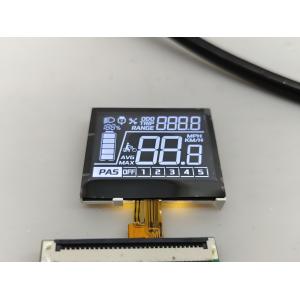 Negative  6 O Clock VA LCD Display Black Segment Digit Graphic Lcd Glass Va Panel For Electric Bike