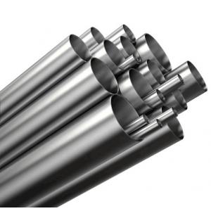 China Large Diameter Stainless Steel Round Pipe Seamless Natural Silver Color supplier