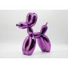 China Modern Art Hot Pink Balloon Dog Resin Outdoor Fiberglass Sculpture wholesale