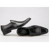 China Los zapatos de vestir formales de la boda de los hombres de negocios llevan - resbalón resistente del cuero del negro plano en los zapatos wholesale