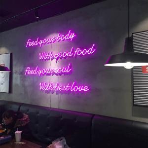 Hot Selling Waterproof Open Neon Sign Gas Bar Pink Acrylic Led Neon Light