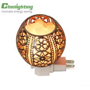 China 7W Round Drum Natural Himalayan Salt Lamp Night Light supplier