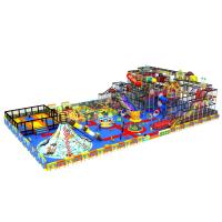 China Colorful Kids Indoor Playground Slide Equipment With Trampoline KPT180301T5 on sale