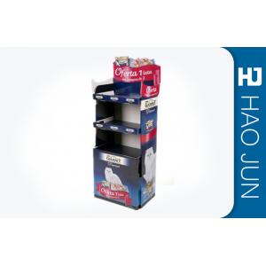 China Foldable Cardboard Display Stands For Pet Food / Pop Cardboard Store Display supplier