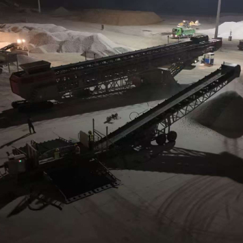 クローラーモバイルシップローダーコンベア|ポートターミナルでのバルク材料の取り扱い