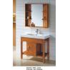 China 85 X 45 X 85 / cm Square Sinks Bathroom Vanities wooden ceramic basin wholesale