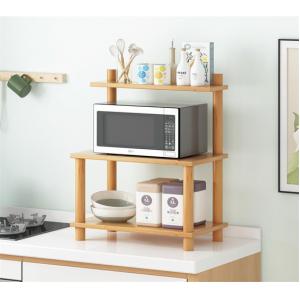 3 Tier Chipboard Corner Kitchen Microwave Rack Stand Shelf For Home