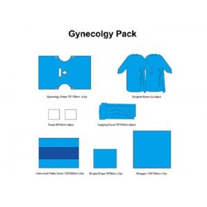 Obstetrics Lithotomy Disposable Surgical Packs With Gynecology Drape And Legging