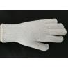 Elastic Cuff Cotton String Knit Gloves , Cotton Work Gloves With Rubber Gripper