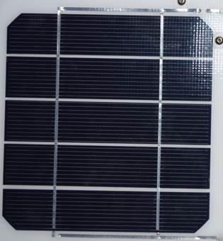 célula solar 4.5w monocrystalline de 156mm*31.2mm com eficiência elevada 19,0%