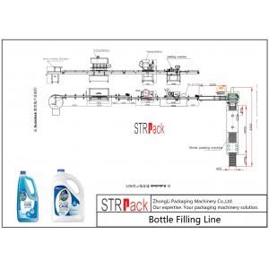 China Foaming Liquid Filling And Sealing Machine Line For Floor / Glass Cleaner supplier