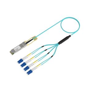 China Cable óptico activo 100G QSFP soporte AOC enchufable en caliente para centro de datos supplier