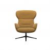 China Plywood Frame Reno Armchair , Leather Leisure Chair Elastic Webbing Suspension wholesale