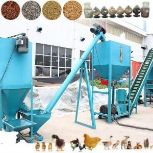 1T/H Livestock Feed Pellet Production Line Animal Food Poultry Feed Making Machine