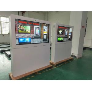 China Standing Alone Outdoor Advertising Lcd Screens Kiosk 65 Inch Media Player For Bus Station supplier