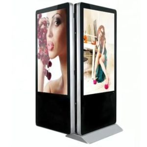 China Double Sides Indoor Portable LCD Information Kiosk LCD Poster Display With Wifi Control wholesale