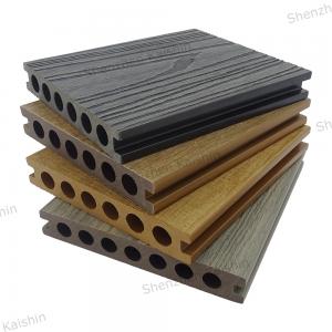 China Co Extrusion WPC Wood Composite Deck 3D Texture Capped 140×22mm Co-extruded Solid Wpc Composite Decking Boards supplier