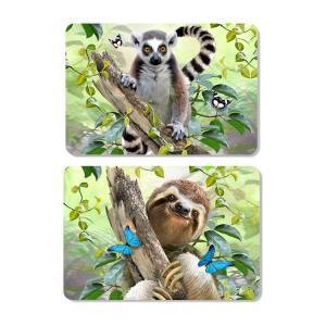 China Animal 3D Lenticular Plastic Placemat For Promotion 28 * 38cm supplier
