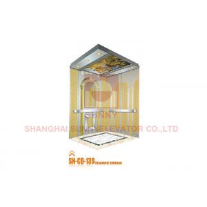 China Etched Finish Gold Decorative Stainless Steel Elevator Sheet with Elevator Spare Parts supplier