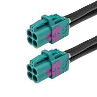 China 4 Pin Z Code Quad Mini FAKRA Coax Cable For Driver Assistance Systems on sale