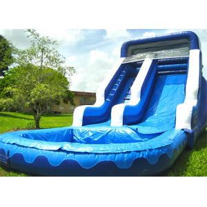 China Backyard Fun Giant Water Slide Wet Dry On Ground 8*4*5m Dimension Large People Capactiy supplier