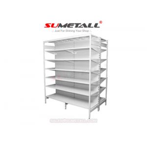 China Steel Retail Store Shelving With Round Hole Peg Panel / Retail Shop Display Stands supplier