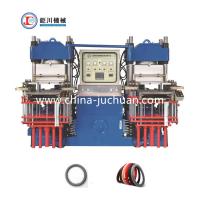 China Automatic Rubber Press Vacuum Compression Moulding Machine To Make Steering Wheel Cover Inner Rubber Ring on sale
