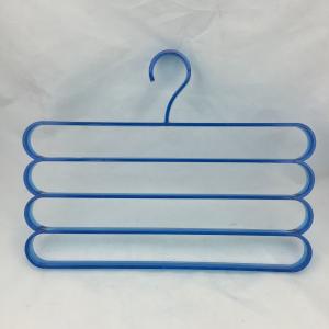 China Blue Multifunctional Plastic Clothes Hangers , Living Room Portable Clothes Rack supplier