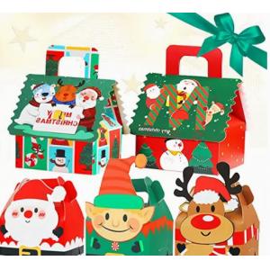 Gravure Printing Christmas Cardboard Gift Boxes 12*10cm Christmas Ornament Box