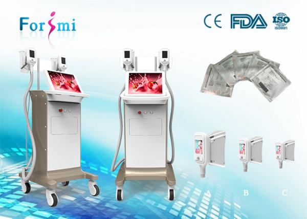 15 inch big screen fat freezing slimming machine with two handles work at the same time