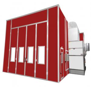 2*2.2kw Outlet Fans Bus Spray Booth with Front Door/Safety Door Ceiling Filter Rate 98%