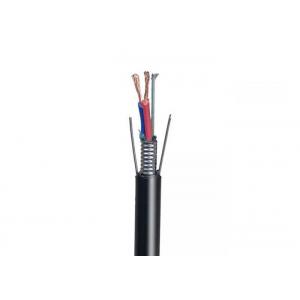 Mobile Networks 6 Core3.0mm Hybrid Fiber Coaxial Cable , PBT Hybrid Fiber Copper Cable