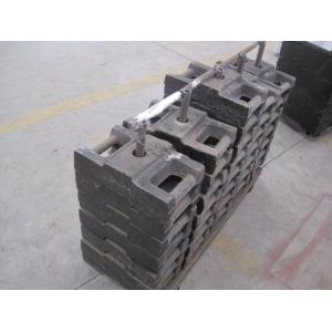 China Steel - Concrete 25*36 pcs Counter Weight of Working Suspended Platform Parts supplier