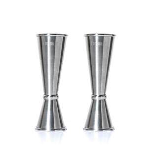 China Factory Direct custom  barware tools 30/60ml measure cup stainless steel cocktail bar double jigger supplier