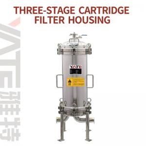 China Stainless Steel Cartridge Filter Housing With PP Pleated Filter Element supplier