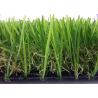 PE + PP Material Artificial Grass Landscaping Flat Yarn Shape , Easy To Install