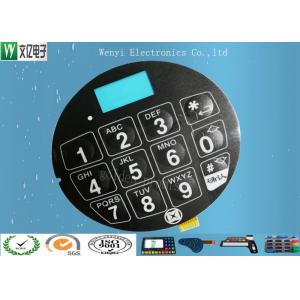 China Blue LCD Window Membrane Keypad Panel With 3M468 Back Adhesive Matte Finish supplier