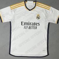 China Fan Polyester White Football Jersey Tear Resistant Striped Football Shirts on sale