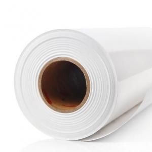 White glossy Permanent Glue 100mic PVC Self Adhesive Vinyl 140gsm For Digital Printing