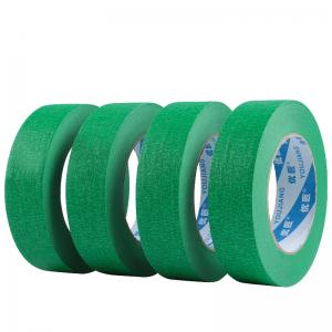 Green Crepe Masking Tape Easy Peel Thick Fita Crepe Auto Paint Paper Masking Tape For Car Detailing