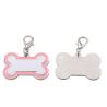 Etiquetas de perros de hueso de sublimación con inserciones en blanco de metal de aluminio