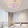 China Wholesale Factory Remote APP Control Smart Low Profile Ceiling Fan Light Flush Mount LED Ceiling Light 6 Wind Speeds New Technology Ceiling Fans wholesale