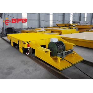 25 Tons Retractable Cable Motorized Transfer Trolley Rail Car Mover For Steel Mill Transfer