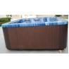 China Luxury Rectangular Acrylic Whirlpool Massage Bathtub Outdoor Spa with 4 Seats + 3 Lounges wholesale