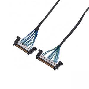 China LCD Notebook Computer Coaxial Cable Assembly Customized 20pin 30pin LVDS supplier